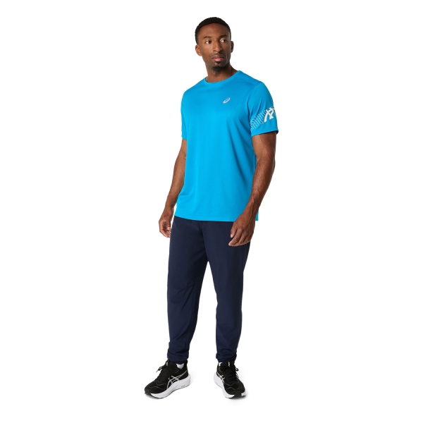 ASICS Icon T-Shirt - Aegean Blue/Cream