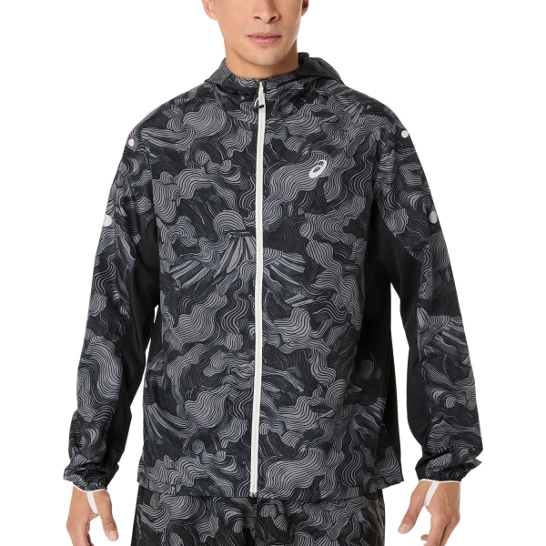 Chaquetas Trail Running Hombre ASICS Fujitrail Chaqueta  Performance Black 2011D524001