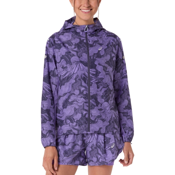 Women's Trail Running Jacket ASICS FUJITRAIL Jacket  Amethyst 2012D431500