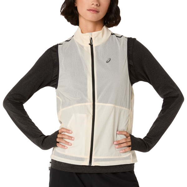 Chaqueta Running Mujer ASICS Metarun Chaleco  Cream 2012C974100
