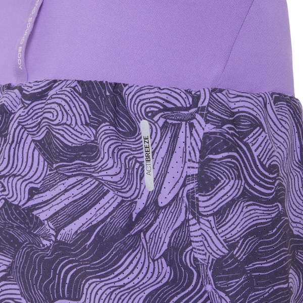 ASICS Road All Over Print 2 in 1 3.5in Pantaloncini - Amethyst
