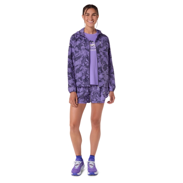 ASICS Road All Over Print 2 in 1 3.5in Pantaloncini - Amethyst