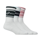 ASICS AEG Logo Crew x 3 Calcetines - Illuminate Green/Aegean Blue/Bluebell