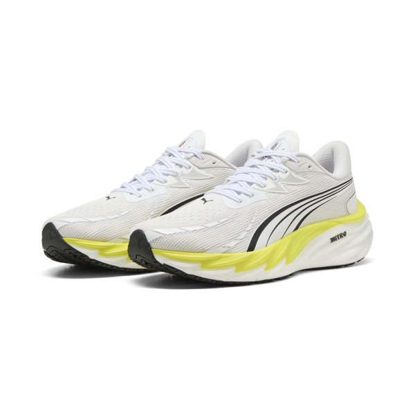 Puma Velocity NITRO 4 - White/Lux Lime