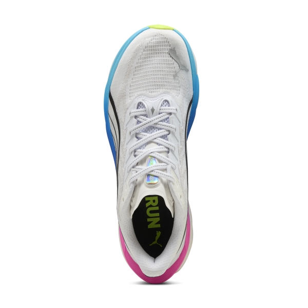 Puma Deviate NITRO 4 - White/Poison Pink/Ultra Blue