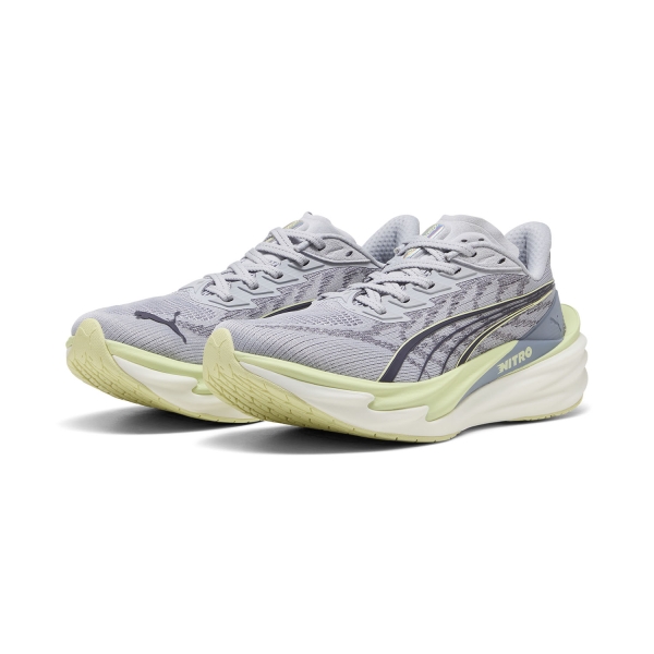 Puma Deviate NITRO 4 - Vibrant Silver/Apple Spritz