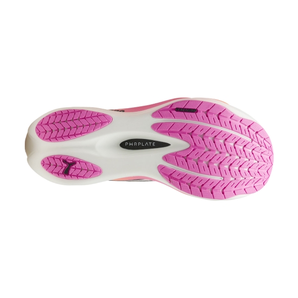 Puma Deviate NITRO 4 - White/Poison Pink/Glowing Red