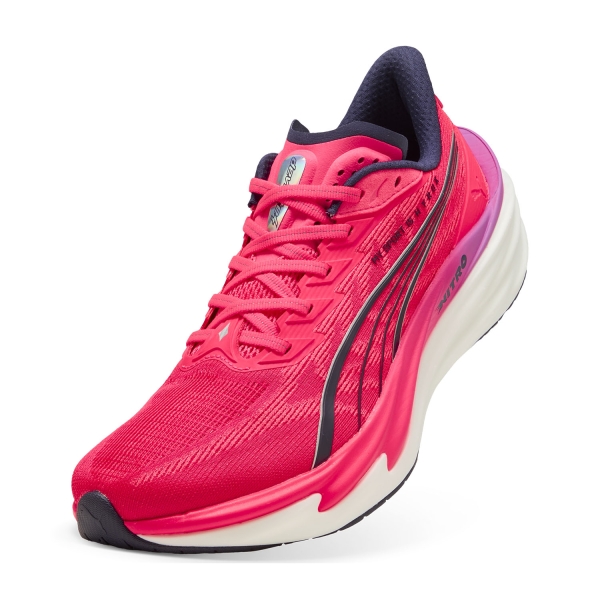 Puma x HYROX Deviate NITRO 4 - White/Electric Orchid/Pure Pink