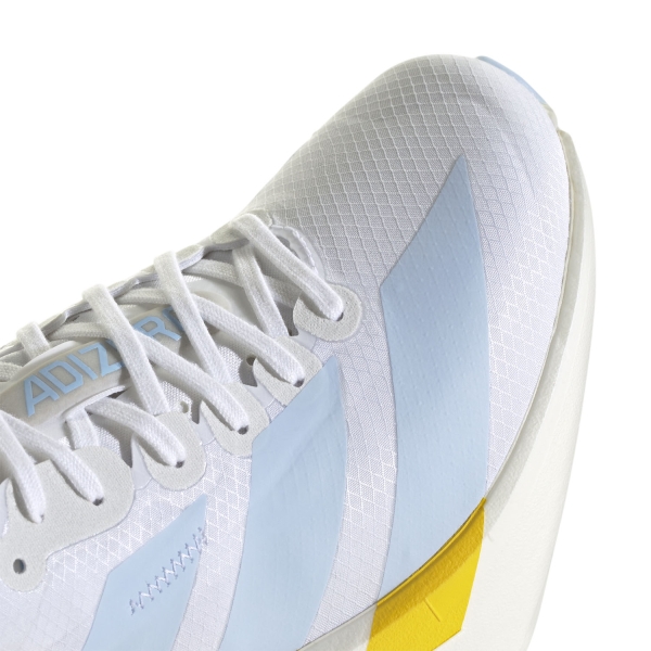 adidas adizero adios Pro 4 - Cloud White/Glow Blue/Yellow