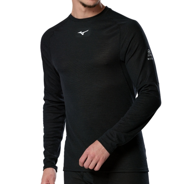 Maglia Intima Uomo Mizuno Premium Merino Crew Maglia  Black A2GAC68109