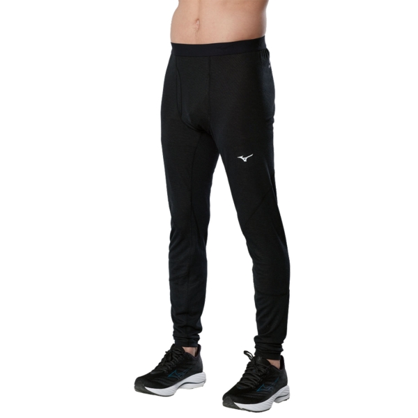Calzamaglia Intima Uomo Mizuno Premium Merino Calzamaglia  Black A2GBC68009