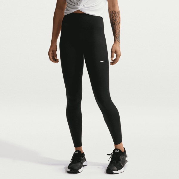 Pants y Tights Fitness y Training Mujer Nike One DriFIT Tights  Black/White HJ9195013