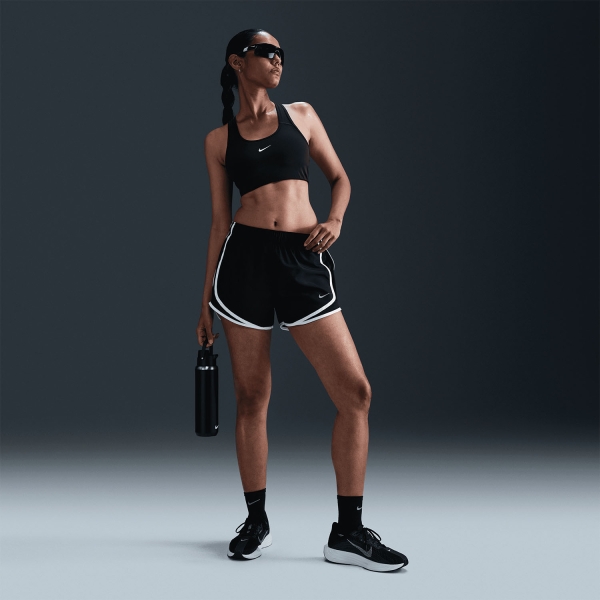 Nike Dri-FIT Tempo 3in Shorts - Black/White/Reflective Silver