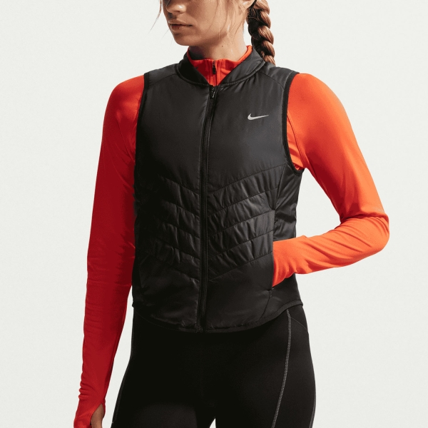 Women's Running Jacket Nike Tempo Vest  Black/Reflective Silver IF1243010