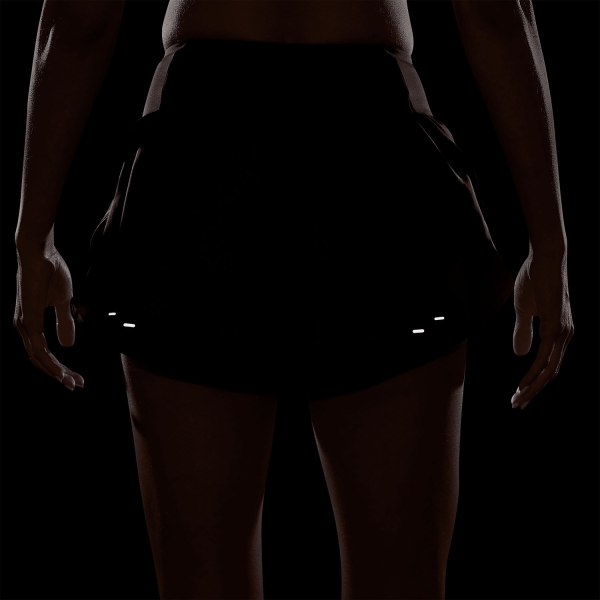 Nike Tempo Flow Swoosh 3in Pantaloncini - Black/Reflective Silver/White