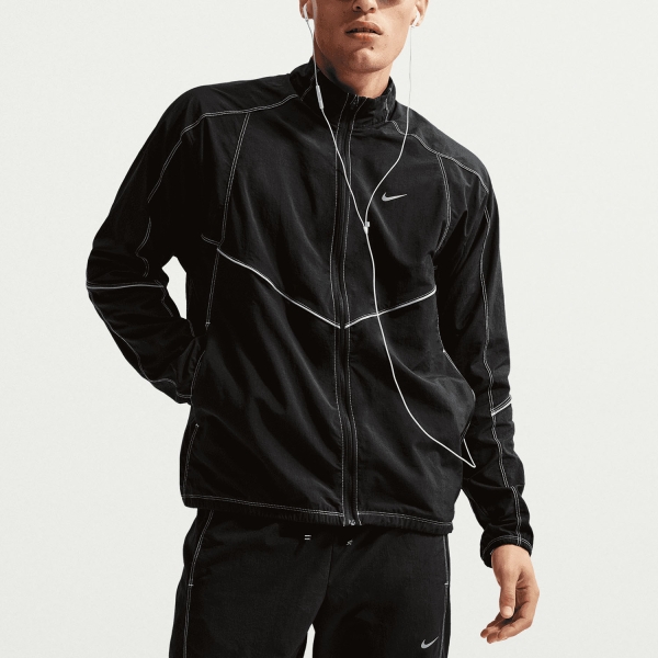 Chaqueta Running Hombre Nike Retro Chaqueta  Black/Reflective Silver IF2028010