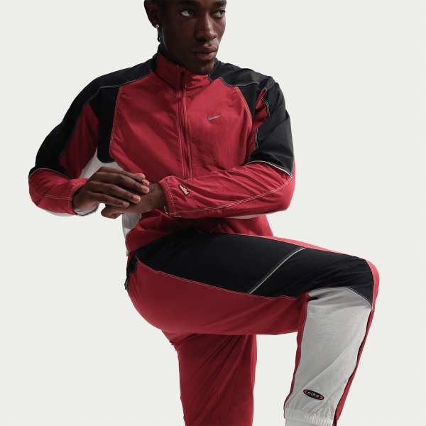 Nike Retro Pantaloni - Team Crimson/Black/Reflective Silver