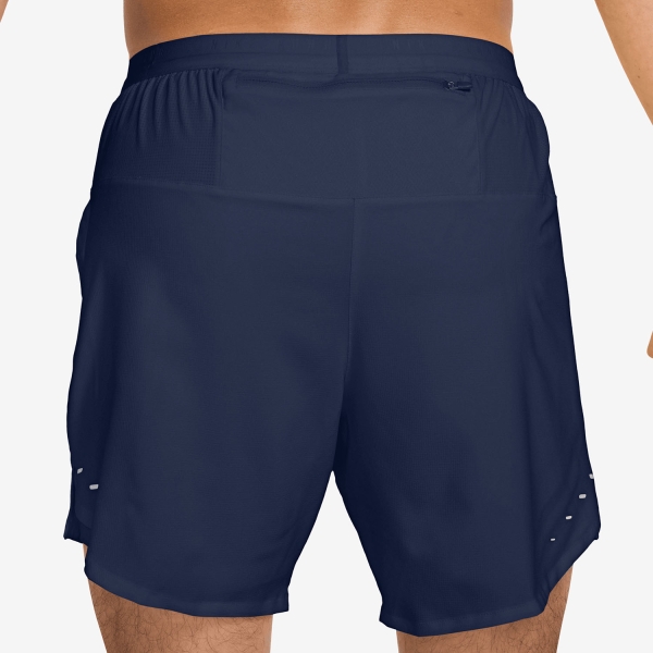 Nike Stride 2 in 1 7in Pantaloncini - Midnight Navy/Reflective Silver