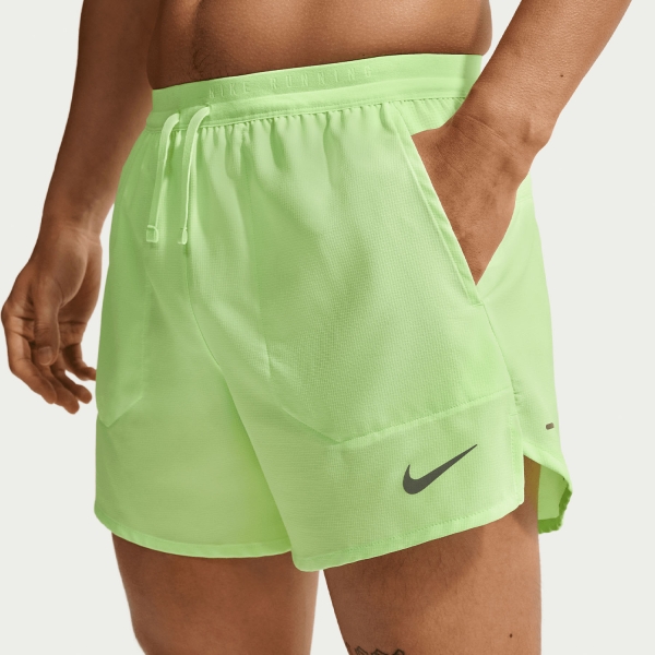 Pantaloncino Running Uomo Nike Stride DriFIT 5in Pantaloncini  Lime Blast/Reflective Silver IF2038377