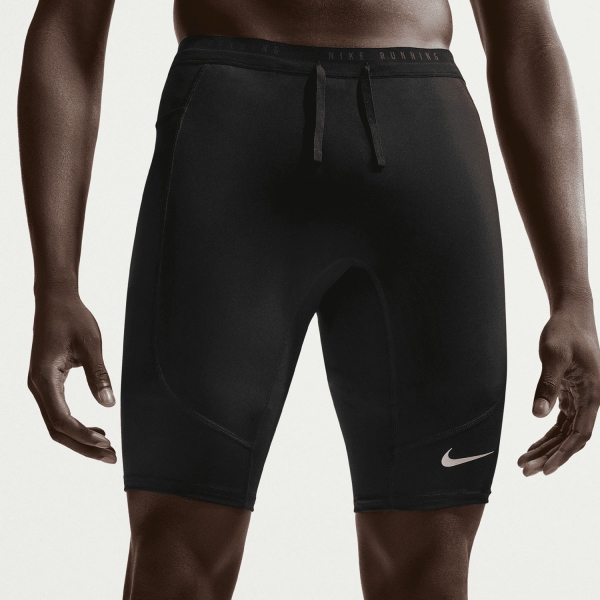 Men's Running Shorts Nike DriFIT Stride 9.5in Shorts  Black/Reflective Silver IF2040010