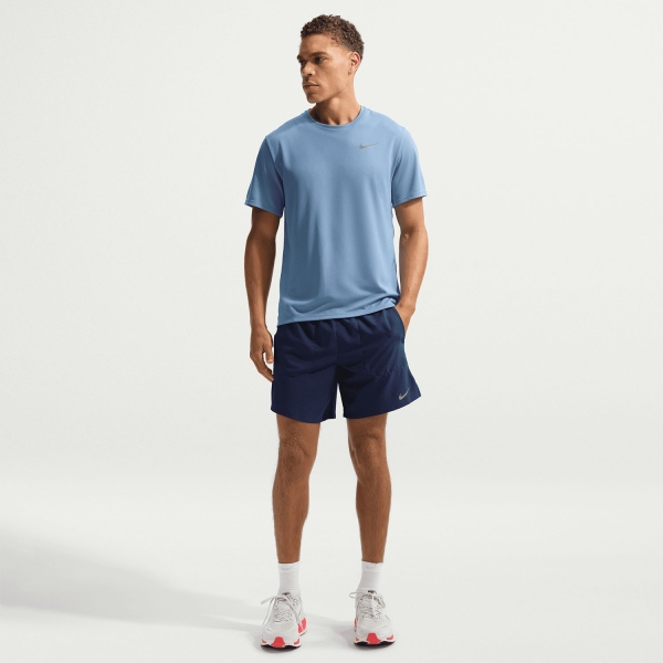 Nike Dri-FIT Stride Pro 7in Pantaloncini - Midnight Navy/Reflective Silver