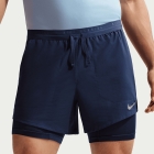 Nike Stride Hybrid 5in Pantaloncini - Midnight Navy/Reflective Silver