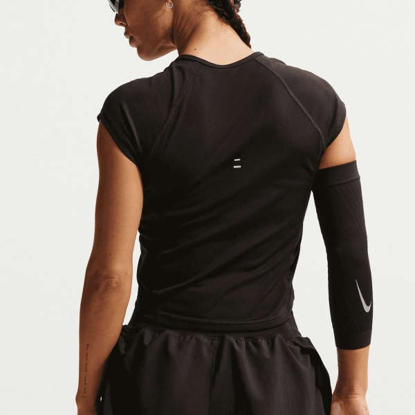 Nike Tempo Swoosh Dri-FIT T-Shirt - Black/White/Reflective Silver