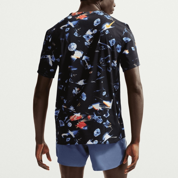 Nike Dri-FIT ADV Aeroswift AOP T-Shirt - Black/Laser Orange