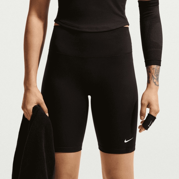 Pantalones Cortos Fitness y Training Mujer Nike One 8in Shorts  Black IO0581010