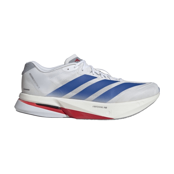 Men's Performance Running Shoes adidas adizero Boston 13  FTWR White/Team Royal Blue/Halo Silver JQ1668