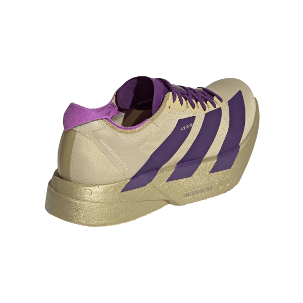 adidas adizero adios Pro 4 - Sand/Rich Purple/Gold Metallic