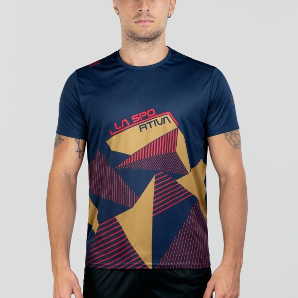 Magliette Outdoor Uomo La Sportiva Comp Maglietta  Night Sky/Savana ZACT184B46E32