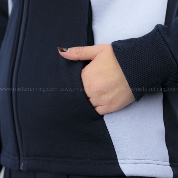 Mizuno Athletics Felpa - Baritone Blue/Icelandic Blue