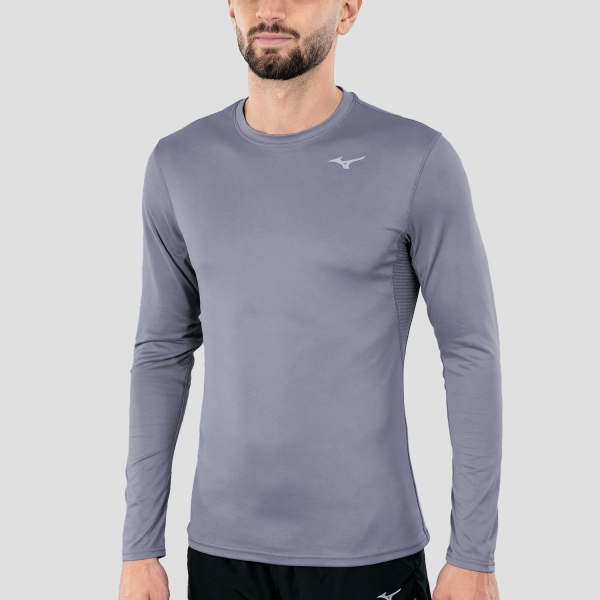 Camisa Intima Hombre Mizuno Mid Weight Crew Camisa  Blue Granite A2GAA55116