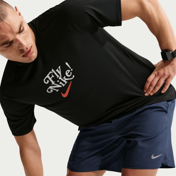 Nike Challenger 2 in 1 7in Shorts - Midnight Navy/Reflective Silver