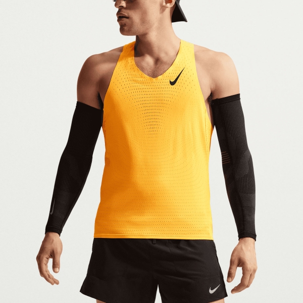 Men's Running Tank Nike DriFIT ADV AeroSwift Tank  Laser Orange/Black FN4231845