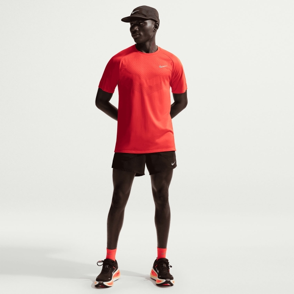 Nike Dri-FIT ADV Stride T-Shirt - Light Crimson/Reflective Silver