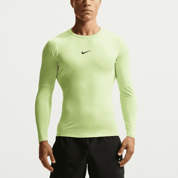 Maglia Allenamento Uomo Nike DriFIT Logo Maglia  Light Liquid Lime/Black FB7919360