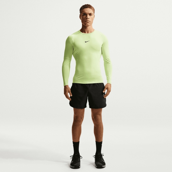 Nike Dri-FIT Logo Maglia - Light Liquid Lime/Black