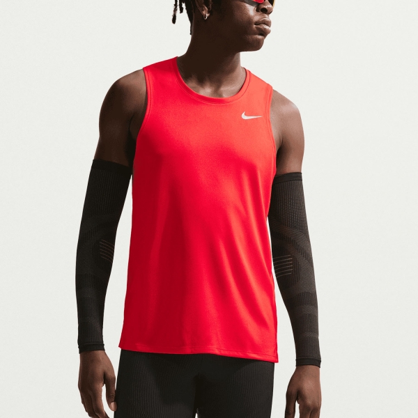 Canotta Running Uomo Nike DriFIT Miler Run Canotta  Light Crimson/Reflective Silver DV9321696