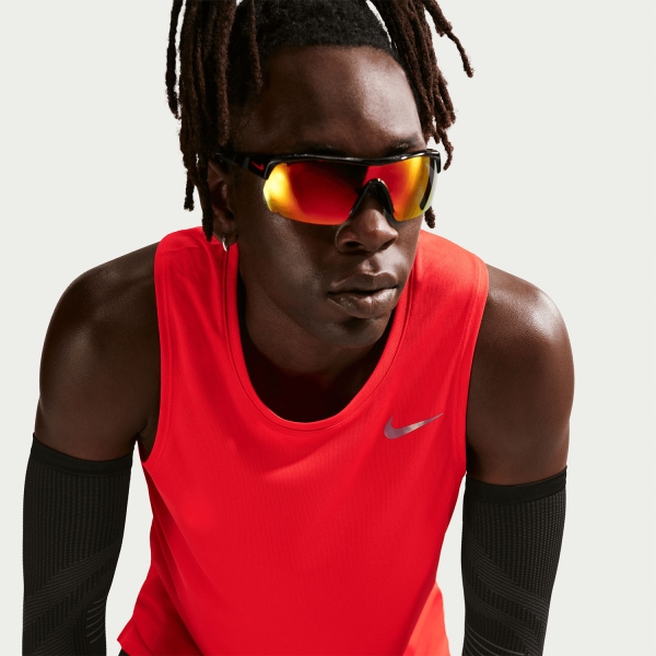 Nike Dri-FIT Miler Run Canotta - Light Crimson/Reflective Silver