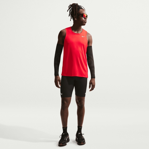 Nike Dri-FIT Miler Run Canotta - Light Crimson/Reflective Silver