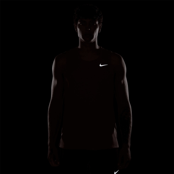 Nike Dri-FIT Miler Run Canotta - Light Crimson/Reflective Silver
