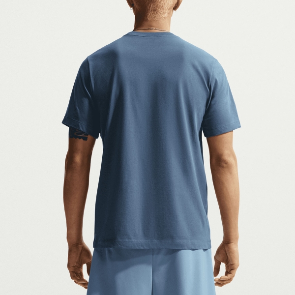 Nike Dri-FIT Swoosh Logo Maglietta - Diffused Blue/Black