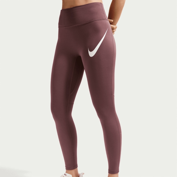Nike Dri-FIT Tempo Swoosh 7/8 Tights - Tattoo/Reflective Silver/White