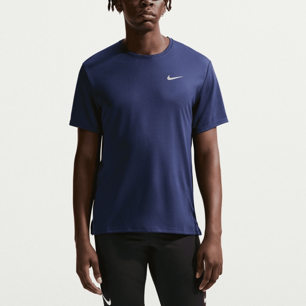Men's Running T-Shirt Nike DriFIT UV Run Division Miler TShirt  Midnight Navy/Reflective Silver DV9315410