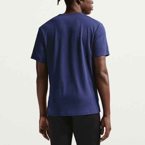Nike Dri-FIT UV Run Division Miler T-Shirt - Midnight Navy/Reflective Silver