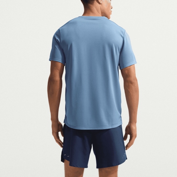 Nike Dri-FIT UV Run Division Miler T-Shirt - Work Blue/Reflective Silver