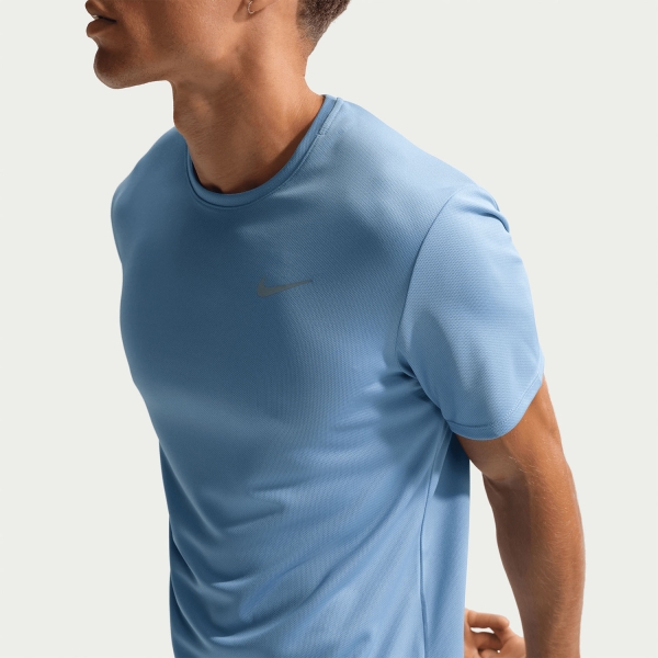 Nike Dri-FIT UV Run Division Miler T-Shirt - Work Blue/Reflective Silver