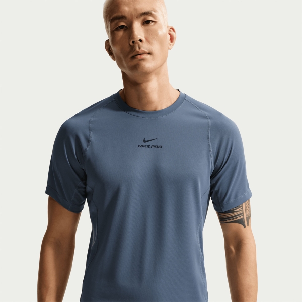 Nike Pro T-Shirt - Diffused Blue/Black